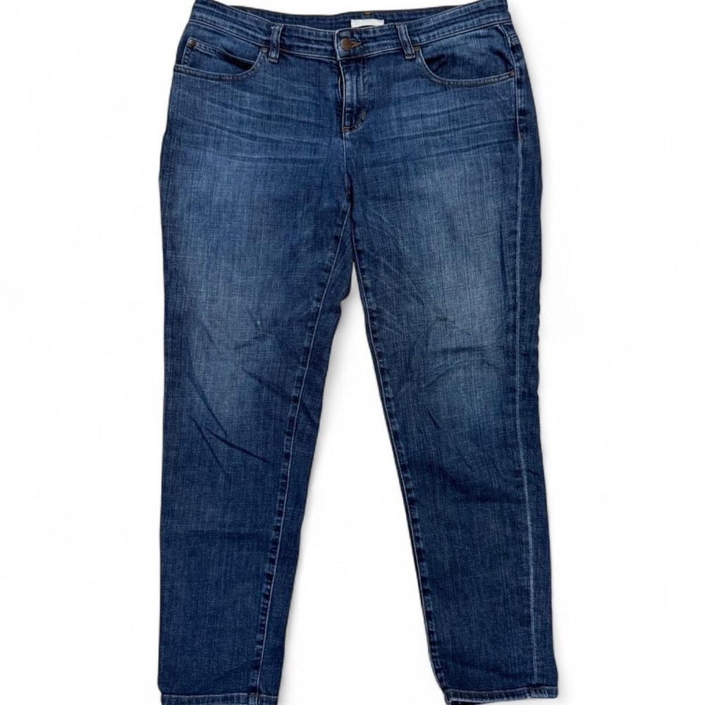 Eileen Fisher Mid‎ Rise Slim Denim Jeans 10 Medium
Blue Wash Organic Cotton